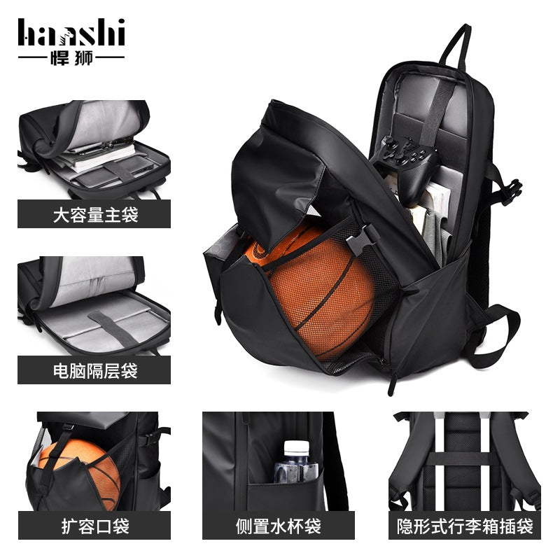 Cross-border men's lightweight backpack, high-end fashion casual women's backpack, waterproof computer bag, commuter lightweight schoolbag