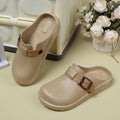 Durable birkenstock shoes women's summer couple fashion outwear thick sole heightening indoor waterproofnon-slip nurse shoes toe cap slippers