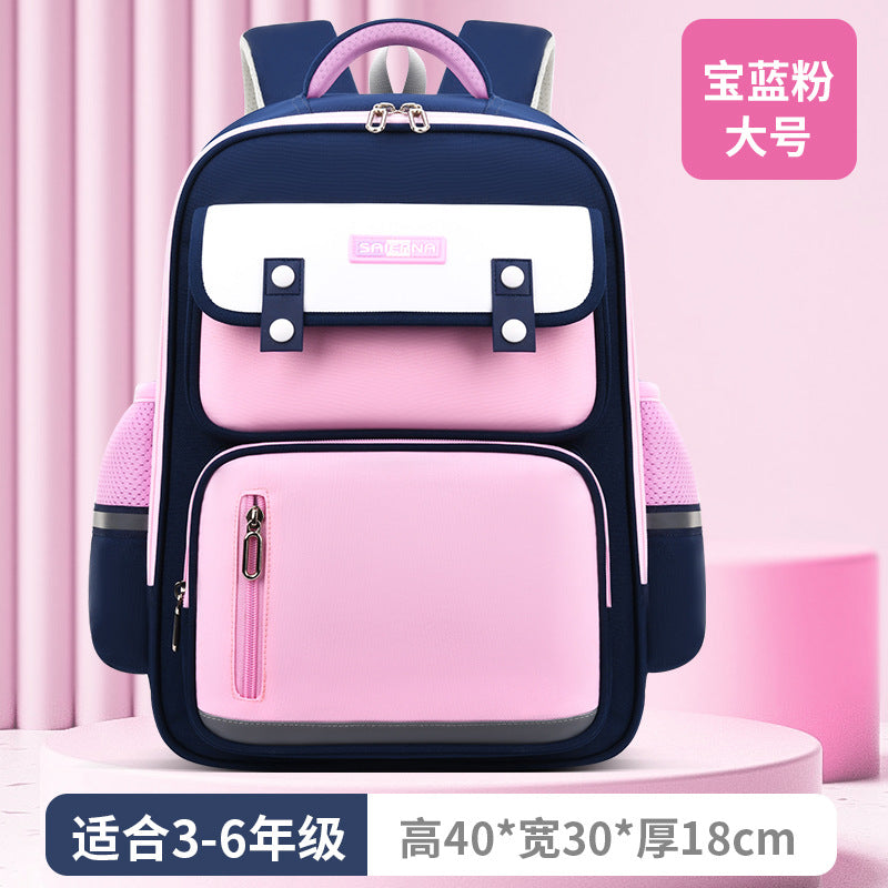 New 2023 multi-functional boys and girls backpack for grades 1-6 to reduce the burden and protect the spine, large capacity, schoolbag for primary school students