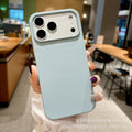 Suitable for iphone17promax large hole liquid silicone magnetic phone case new cross-border apple 15 protective cover