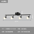 Modern minimalist chrome surface-mounted track lighting fixture for living room, bedroom, hallway, iron ceiling, shop, commercial background wall