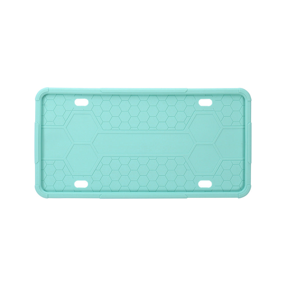 Silicone license plate holder,  US car license plate frame, waterproof and non-damaging car paint, North American license plate rust-proof protective cover.