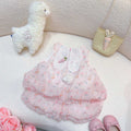 Girls' summer outfit set: new trendy and stylish tank top with bunny ear detail - lightweight two-piece set for kids
