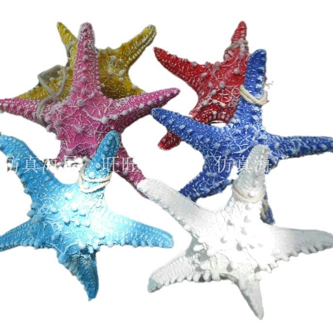 Starfish combination wall pendant wall sticker window decoration, hotel restaurant simple style starfish accessories five-finger starfish