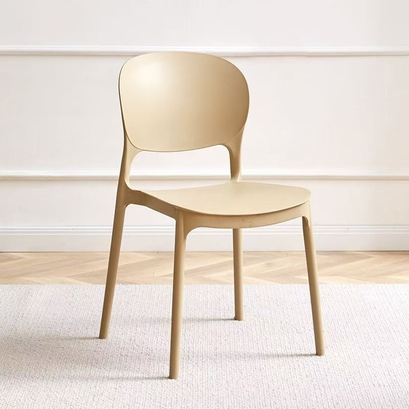 Plastic chair thickened backrest dining chair dining table for homeaccessible luxuryclassy sense negotiation stool stackable catering commercial