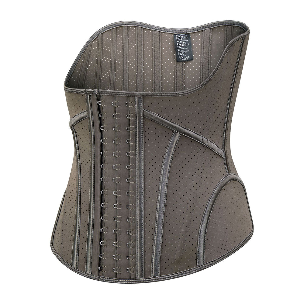 Hourglass goddess [rock gray] 17 steel bone tight waist women's sports shaping waist seal latex waistband belly belt