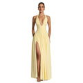 Amazon fashion style new arrivalelegant slit dress eleganthalter silmsexybacklessdress