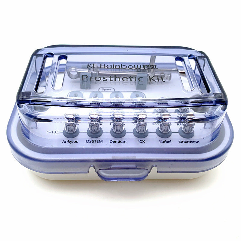 Dental implant universal repair tool box implant kit oral universal torque wrench small four-corner screwdriver