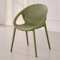 Scandinaviancut out dining table and chairs stackable dining chairs casual outdoor waiting chair for home plastic back chair small apartment