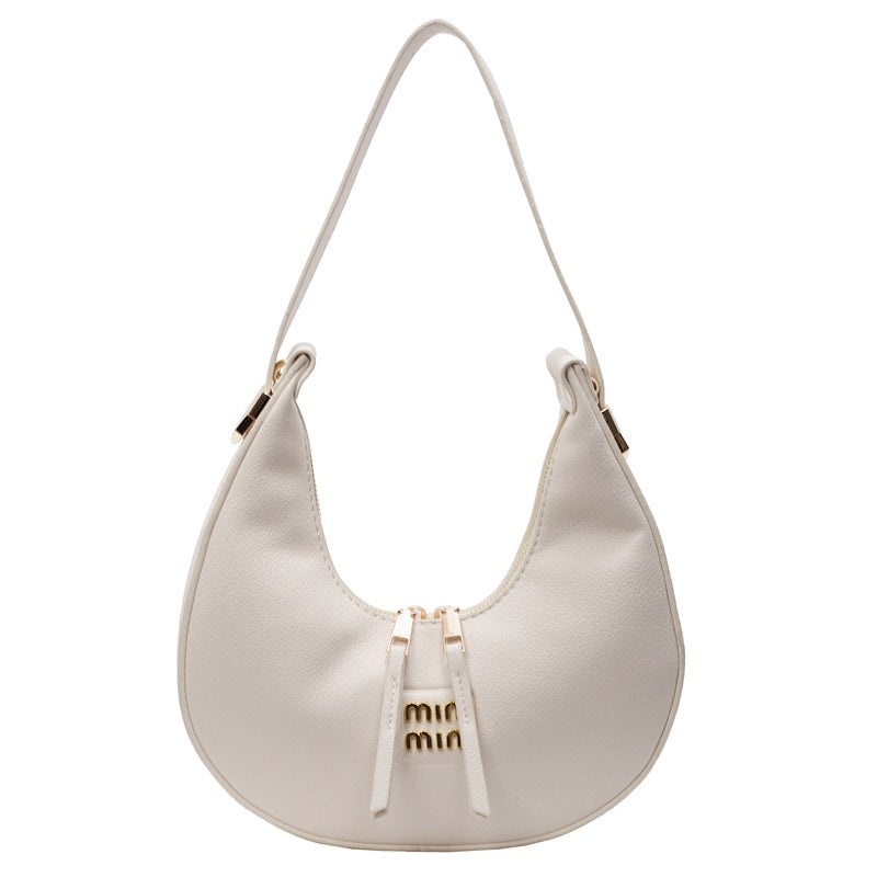 Simple underarm dumpling bag 2025 summer new Korean version handbag niche crescent bag commuter fashion shoulder bag