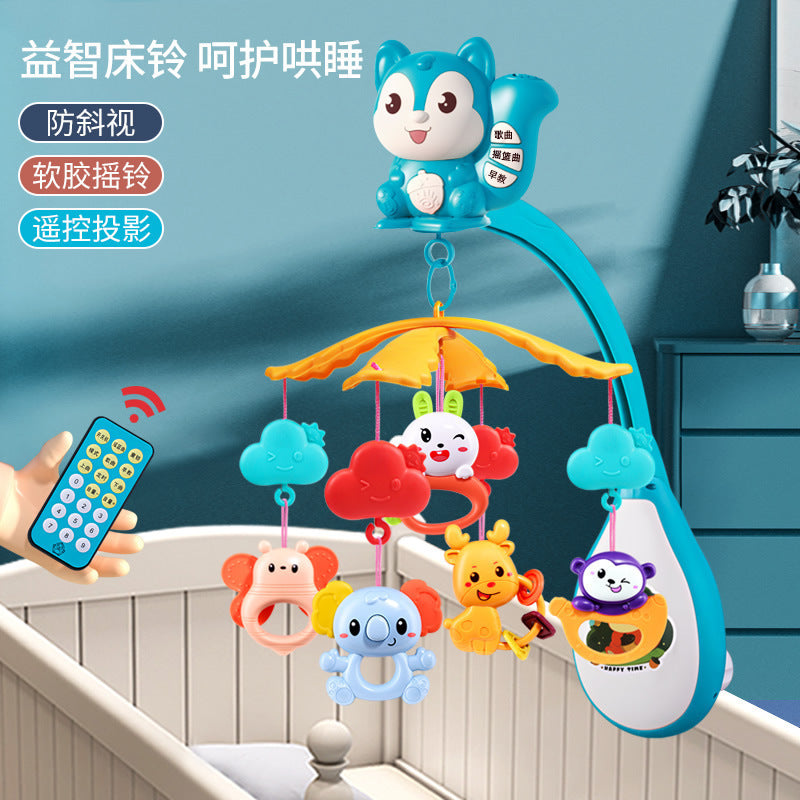 Cross-border newborn crib bell 3-12 months boy and girl baby toy music rotating puzzle rattle bedside bell