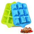 Factory direct creative train silicone cake mold - wholesale silicone diy baking molds for candy and chocolate