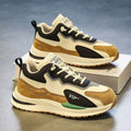 Men's leather sneakers - spring 2025 new collection: casual, youthful, running, chunky sole, dad shoes, trendy ins style