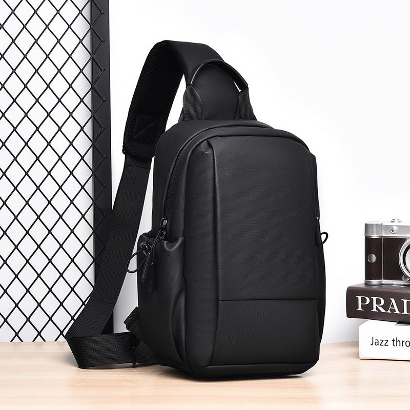 Cross-border men's breast bag fashion shoulder bag leisure travel women's messenger bag trendy high-end sense lightweight waterproof chest bag