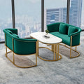 Minimalist sales office negotiation table and chair set, casual round table, hotel/beauty salon booth, business reception sofa