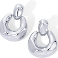 Amazon hot-selling glossy geometric earrings & dangles - cross-border creative minimalist metal trapezoid earrings - direct from the manufacturer