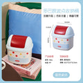 Cartoon cute desktop stationery storage bucket mini storage box high-value office dormitory desktop paper basket miscellaneous items bucket