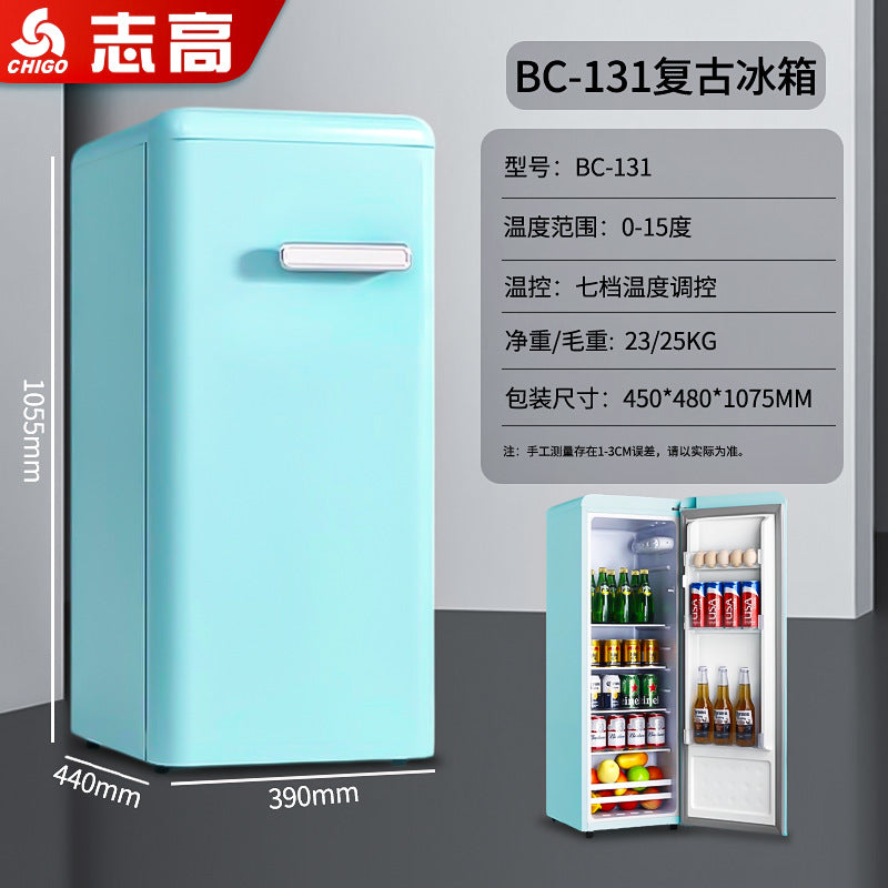foreign trade single-door refrigerator, small household refrigerator, mini breast milk freezer, hotel small refrigerator, energy saving