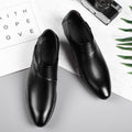 New men's slip-on leather shoes, plus size 47/48, business formal dress shoes, men's casual shoes, versatile wedding shoes, dropshipping available