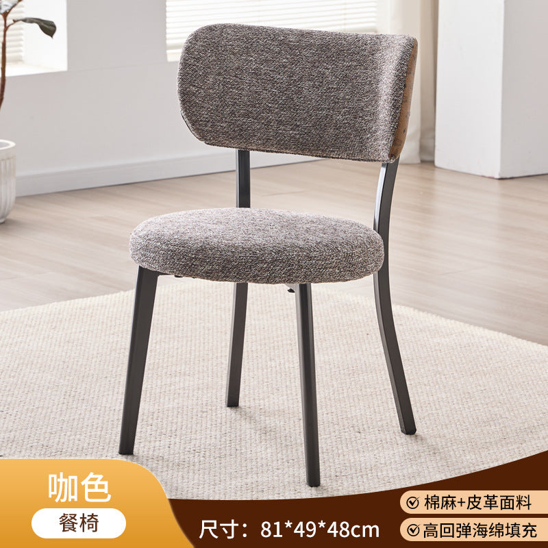 Italian minimalist dining chair, nordic designer chair, direct from the factory, wholesale, backrest chair, light luxury dining chair