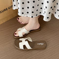Xiaoxiangfeng sandals women's summer outwear non-slipeasiest for matchfashion imitation wood grain flatsh belt one-line slippers women's export