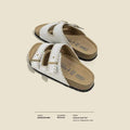 Thick sole birkenstock shoes women's summer outwear half slippers year lazy birkenstock sandals beach vacation beach shoes