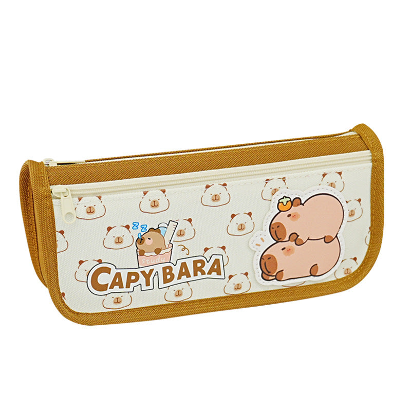 Kapibara large-capacity pencil bag  new primary and secondary school students, good quality, high-value stationery box, cute pencil bag