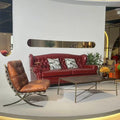 Leather american single sofa chair casual tiger bar chair classic stool retro1919 cigar godfather