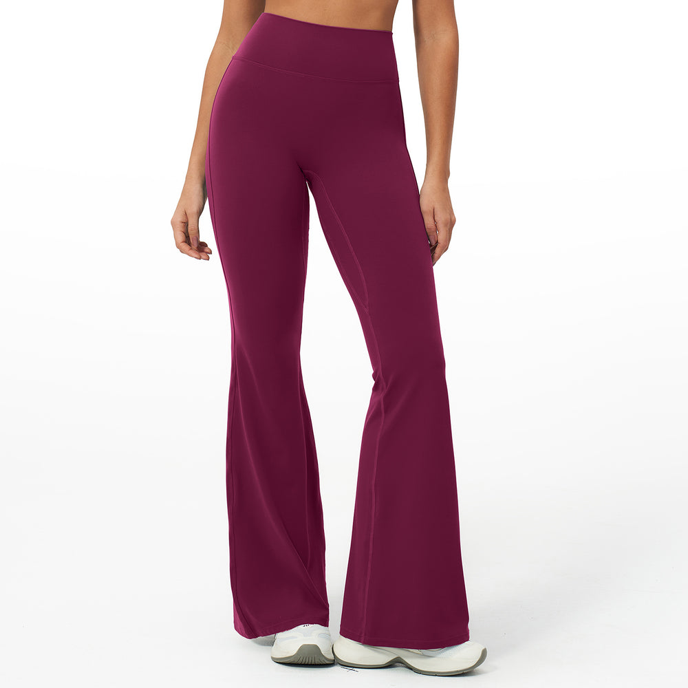 Seventy billion european and american style women's high-waisted, tight-fitting, wide-leg, slimming flare leggings for sports, running, and fitness - model 2551