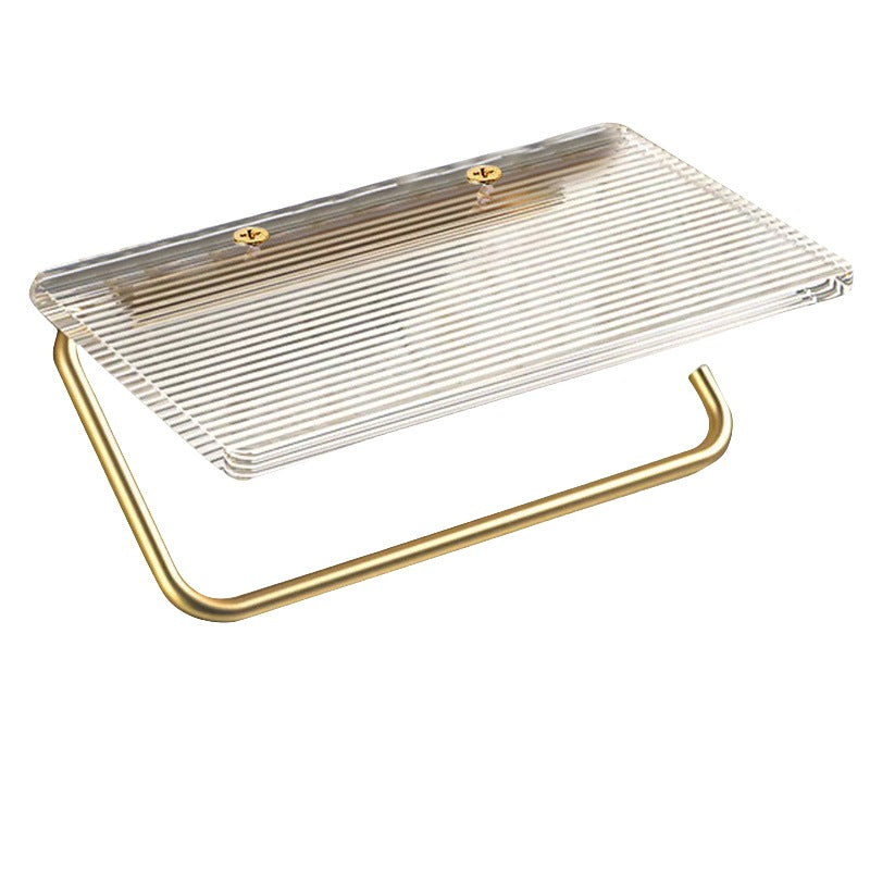 Acrylic roll paper holder toilet paper holder storage rack cross-border exclusive free labeling bathroom storage rack paper holder