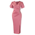 D579 women's foreign trade dress  new fashion elegant v-neck evening party maxi dress rhinestone african style dress