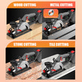 personalized nanwei brushless hand push saw woodworking decoration high power hand push saw portable 6inch lithium electric circular saw