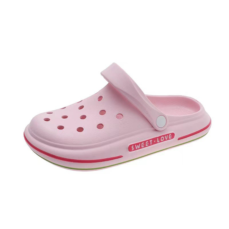 2022 new arrival rubber and plastic shit-feeling fashion women's clogs, lightweight non-slip toe shoes, inner and outer wear sandals