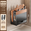 304 stainless steel knife holder organizer - multifunctional kitchen rack for pot lids, cutting boards, knives, and utensils