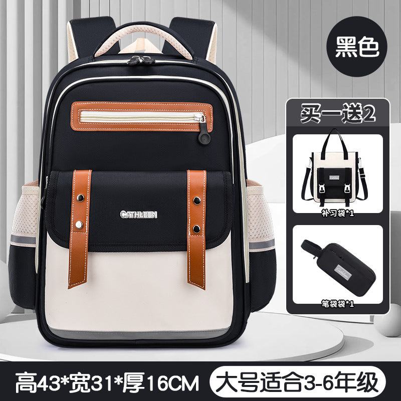 New cloud schoolbag 1-3-6 grade primary school students schoolbag boys and girls reduce the burden of children large capacity backpack