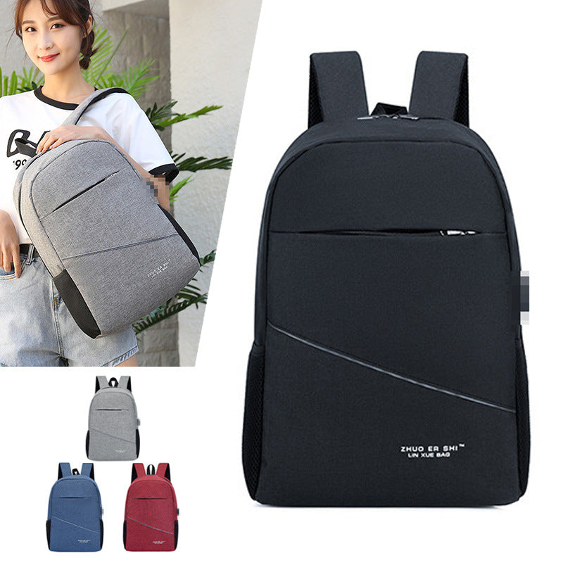 School bag large capacity business backpack men's computer bag, fashion usb charging backpack wholesale
