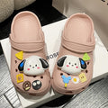Crocs women's outwearsummer2023new arrival non-slip eva cartoon toe cap slippers light elastic non-slip two-wear sandals