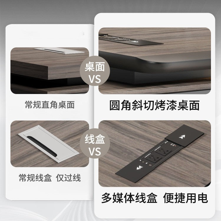 Saint li office desk - luxurious executive office desk and chair set - minimalist modern ceo desk - cross-border e-commerce
