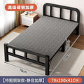 Foldable bed single bed portablefor home reinforced thickened iron frame dormitory double bed rental house simple small bed hard board