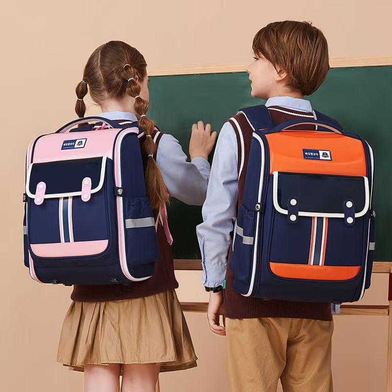New children's schoolbag 123456th grade men and women to reduce the burden of spine care primary school schoolbag backpack