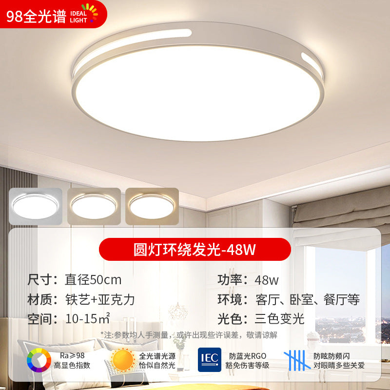 2025 new living room modern minimalist elegant main light full spectrum eye protection led ceiling light whole house hallway lighting fixture