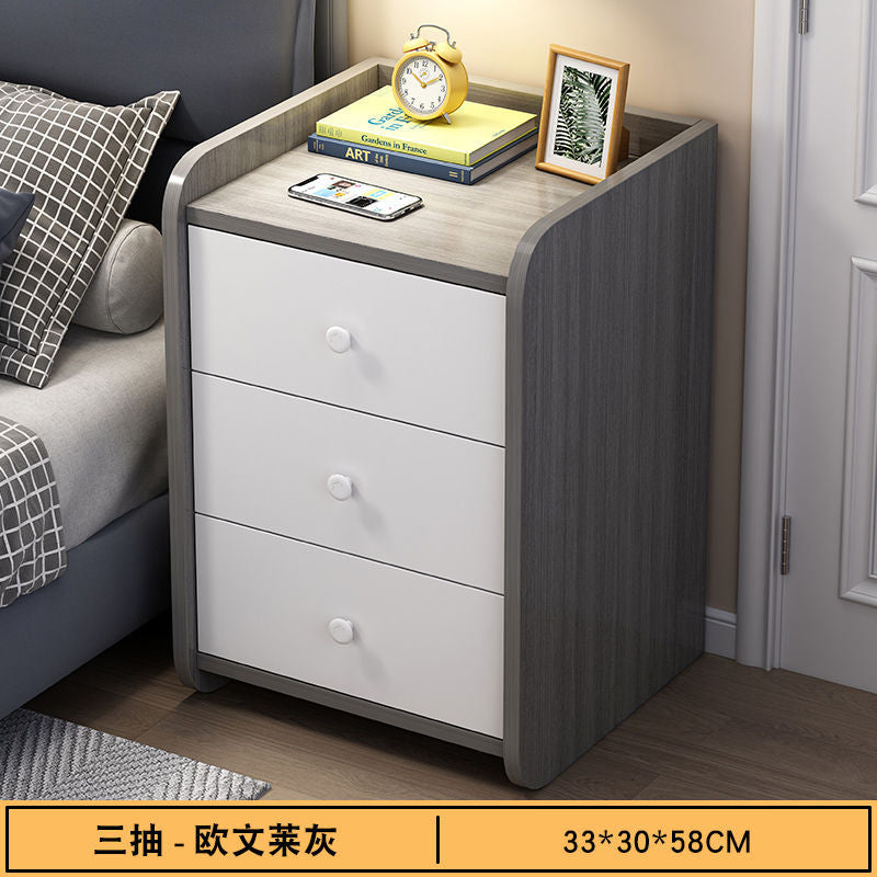 Bedside table small modern casualfor home bedroom bedside table large capacity multi-layer drawer storage cabinet storage cabinet