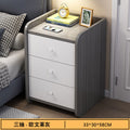 Three drawers, gray and white (width 33, depth 30, height 58)