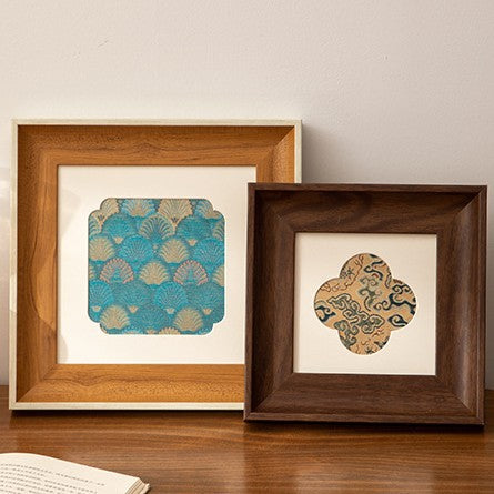 DIY Song Jin pearl painting photo frame setting table handmade cardboard salon team building warm-up picture frame 8 inch wall hanging handmade gift