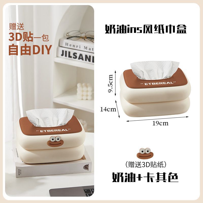 Desktop tissue box living room cute paper box for home coffee table ornaments creative paper box spring tissue storage box