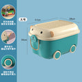 Kids toy storage box cute large capacity storage box plastic for home storage box baby clothes snack storage