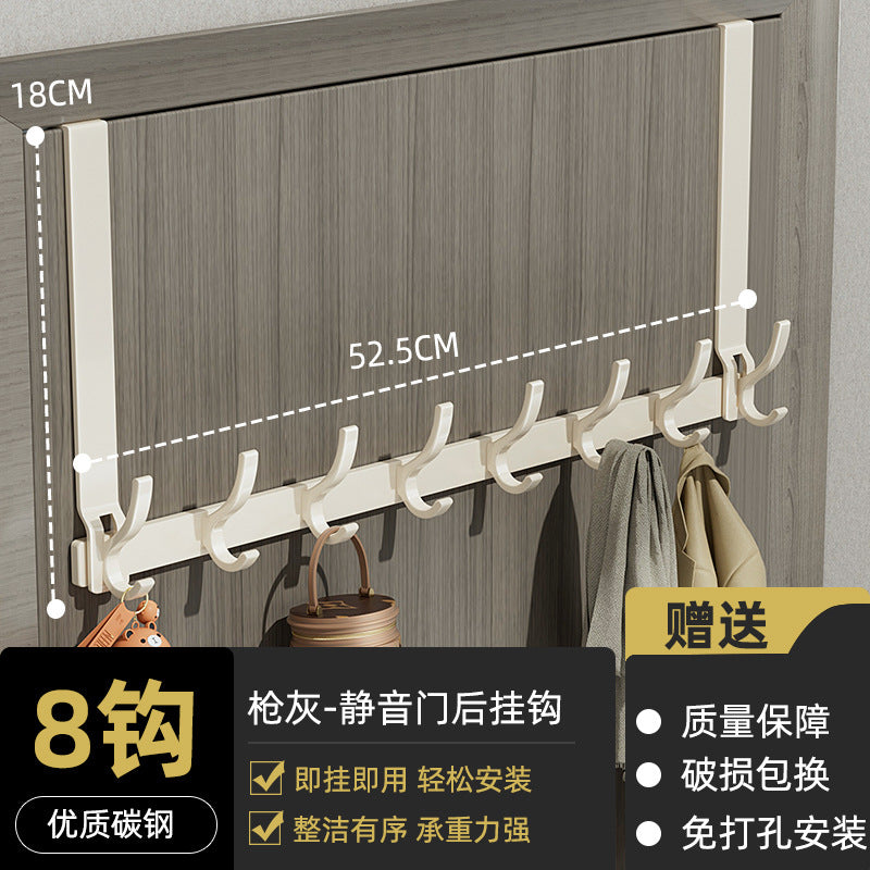 Entry door storage rack, punch-free door-back bag and umbrella storage rack, punch-free wall-mounted door-back hook