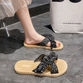 Women's summer slides: new french-style floral espadrilles, fairycore sandals, non-slip beach shoes for vacation