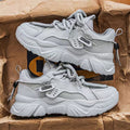 Men's shoes 2025 new winter trendy men's thick-soled sports hot-selling mesh breathable casual dad shoes