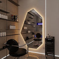 Hairdressing shop perm and dyeing mirror table hair salon special hair salon popular single-sided wall-mounted hair cutting mirror trendy shop special-shaped mirror